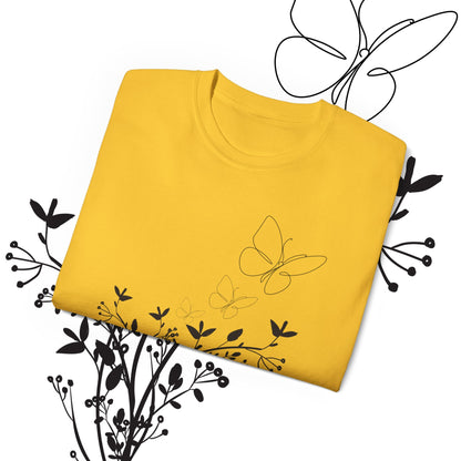 Women's Spring t-shirts - Butterfly Pattern, Spring, Ultra Cotton Tee, Women