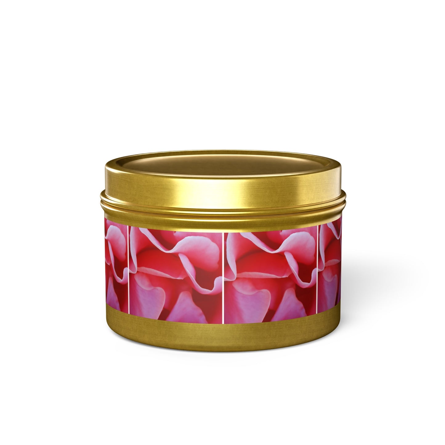 5 Queen Elizabeth Rose Pattern Scented Candles, for Mindful Moments & Whispers of Tranquility. - Tin Candles