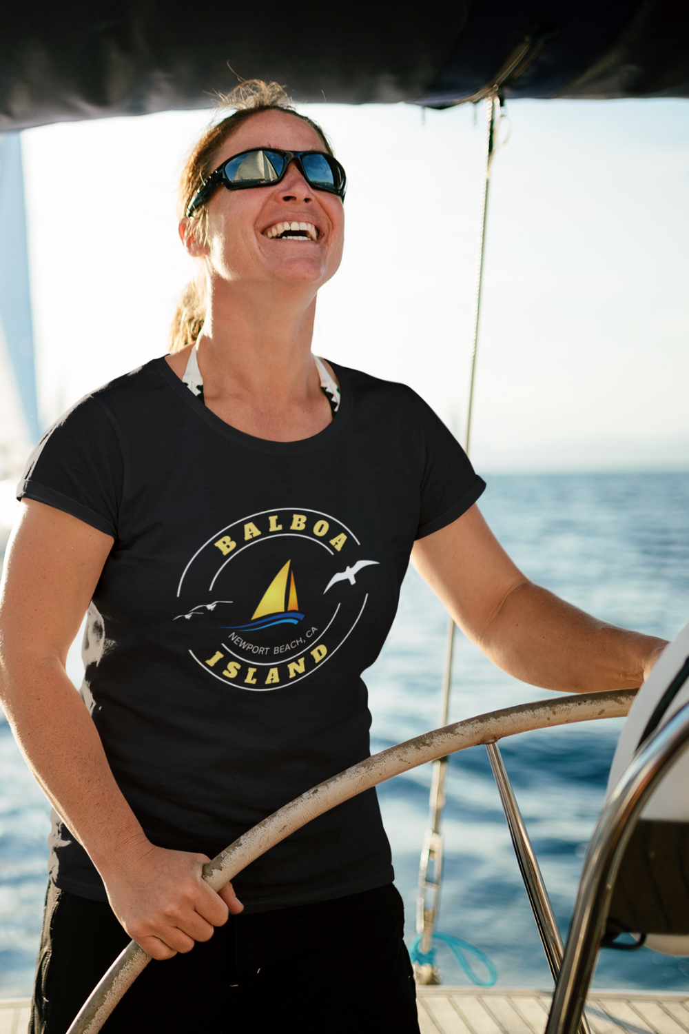 Balboa Island, Newport Beach, Short Sleeve Tee Women, Men