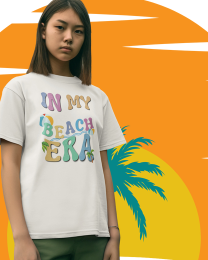 Youth Beach Era T-shirts - It’s time to make a splash in fashion as bright as the summer sun! Kids Heavy Cotton™ Tee