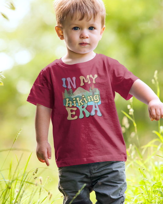 In My Hiking Era T-shirt! This youth tee is a call to young adventurers that live to blaze trails. Kids Heavy Cotton™ Tee