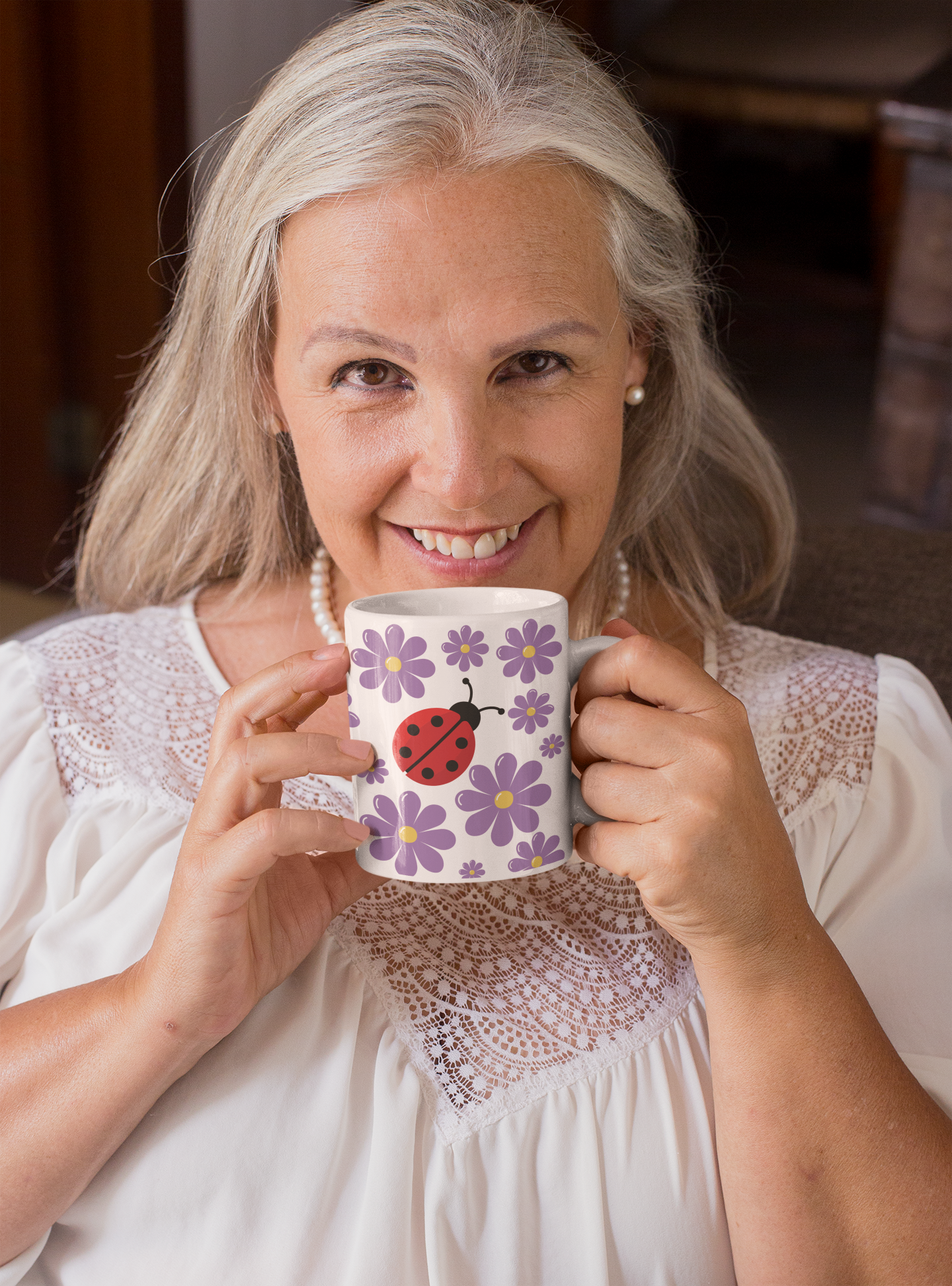 Ladybug Lover Ceramic Mug, 11oz