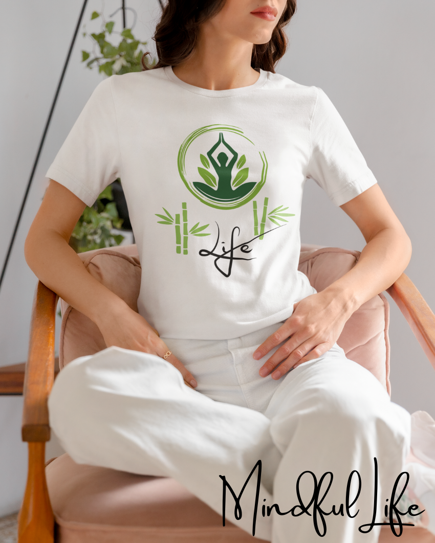 Introducing Our Mindful Life T-Shirt! - Yoga Aesthetic, Meditation Aesthetic, Mindful Life T Shirt, Mindfulness Shirt.