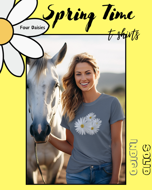 3 Colors of This Daisy Boyfriend Tee for Women. Never have a bad flower day again!